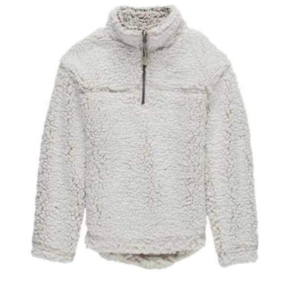 Stoic 1/4-Zip Cozy Fleece Pullover Boys‎ Ivory - Picture 1 of 8